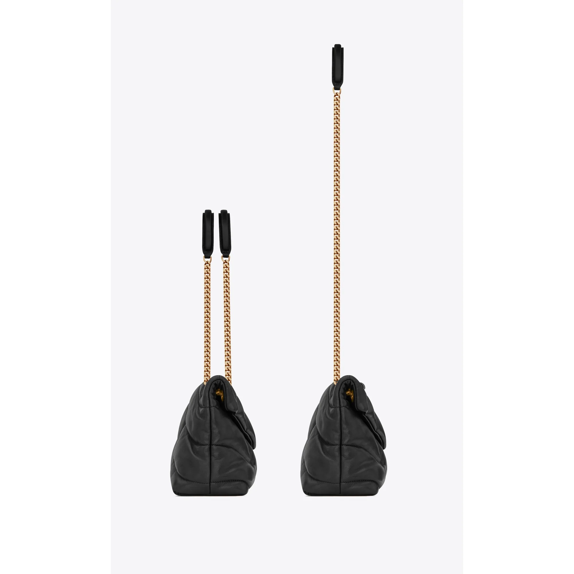 Small Puffer Chain Bag - Nero - Image 3