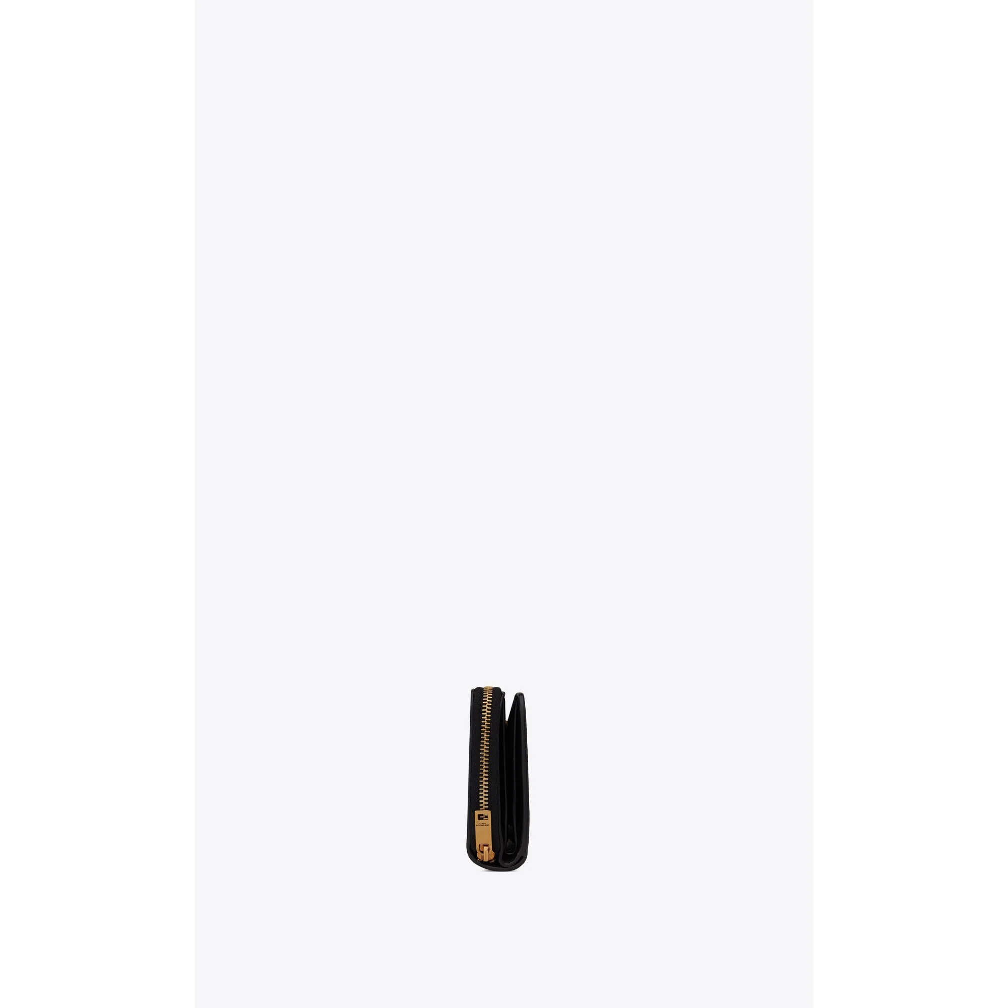 Compact Zip Around Wallet - Nero - Image 3