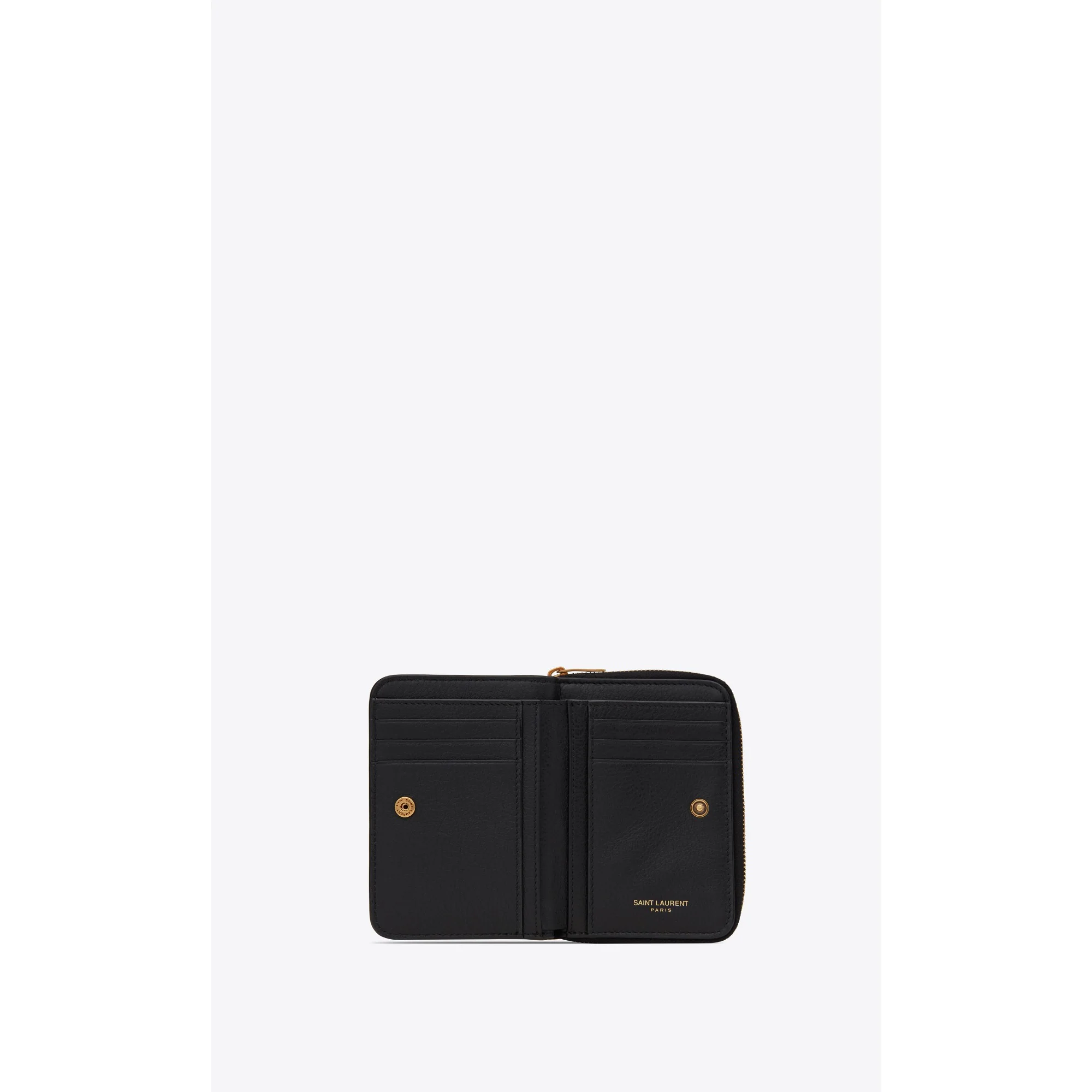 Compact Zip Around Wallet - Nero - Image 4