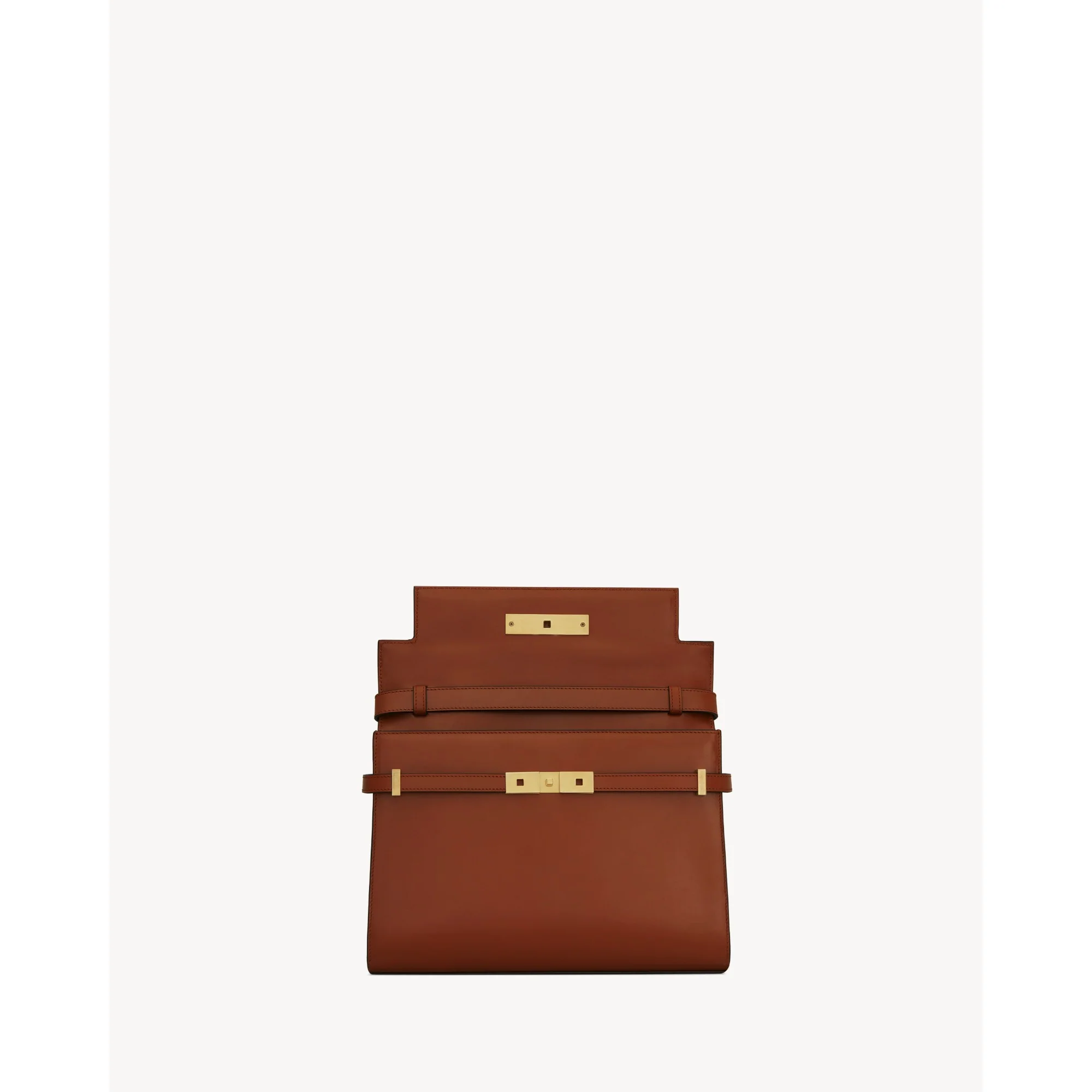 Medium Manhattan Shoulder Bag - Brick/Ebony Dark - Image 4