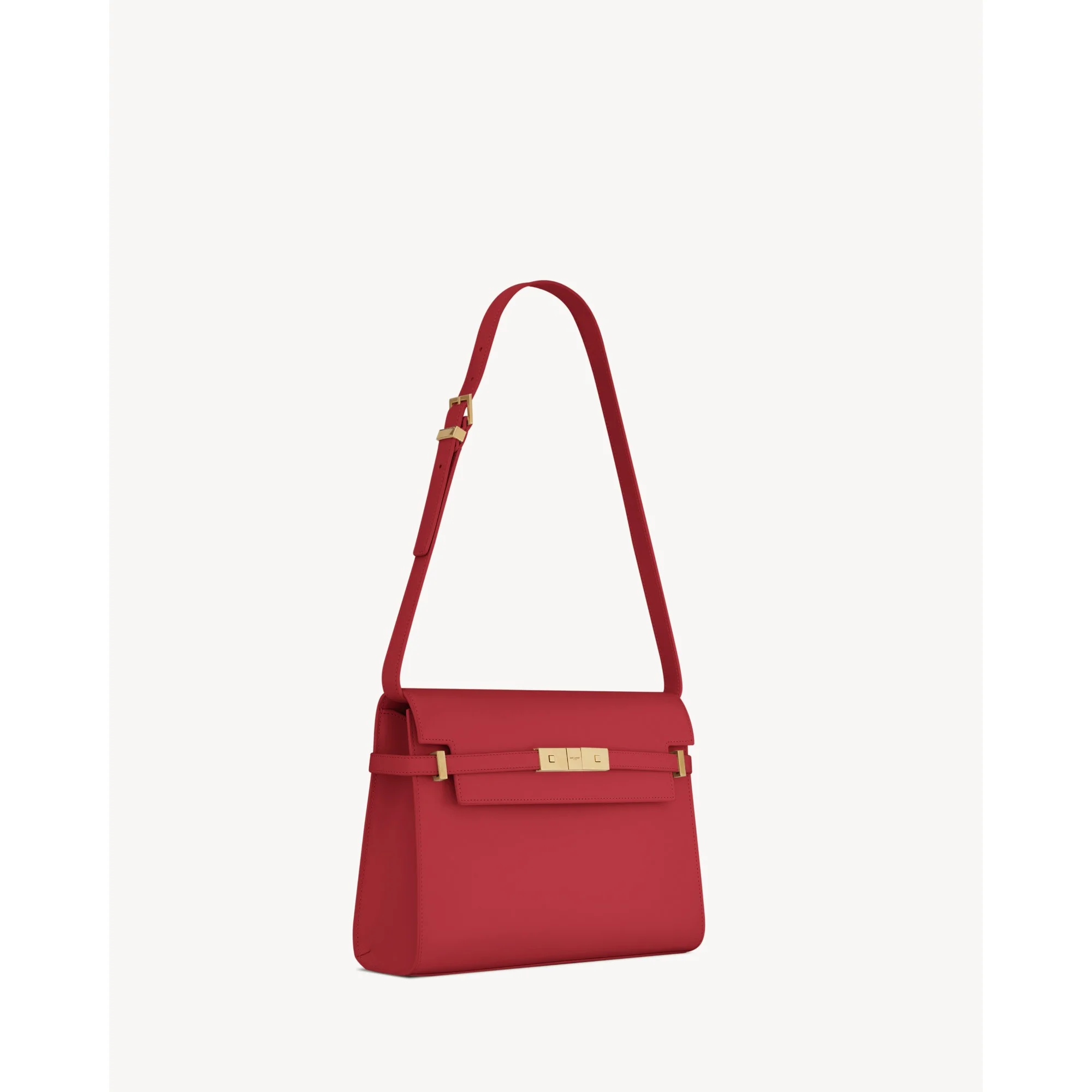 Medium Manhattan Shoulder Bag - Rouge Eros - Image 5