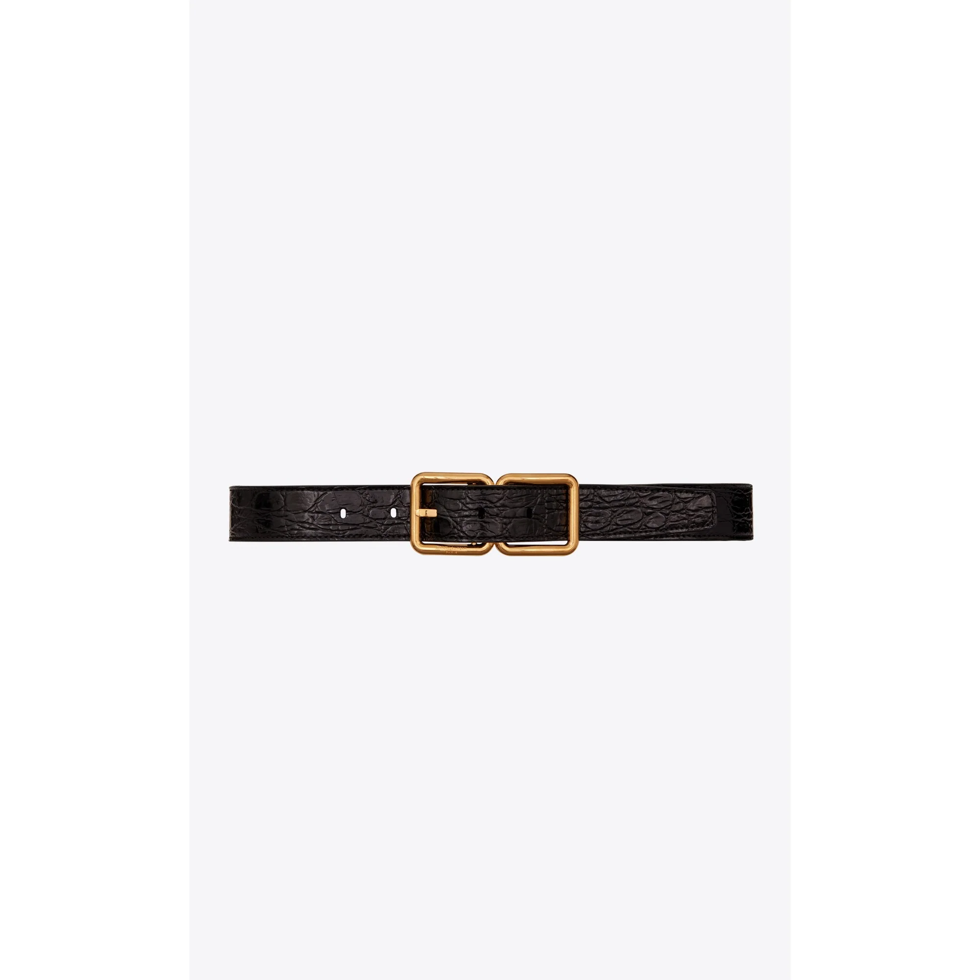 Ceinture Boucle Double Cadre - Nero