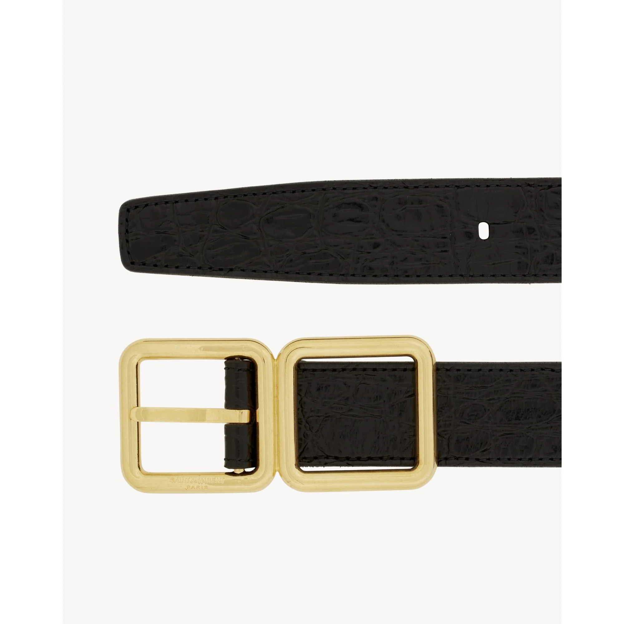 Ceinture Boucle Double Cadre - Nero - Image 2