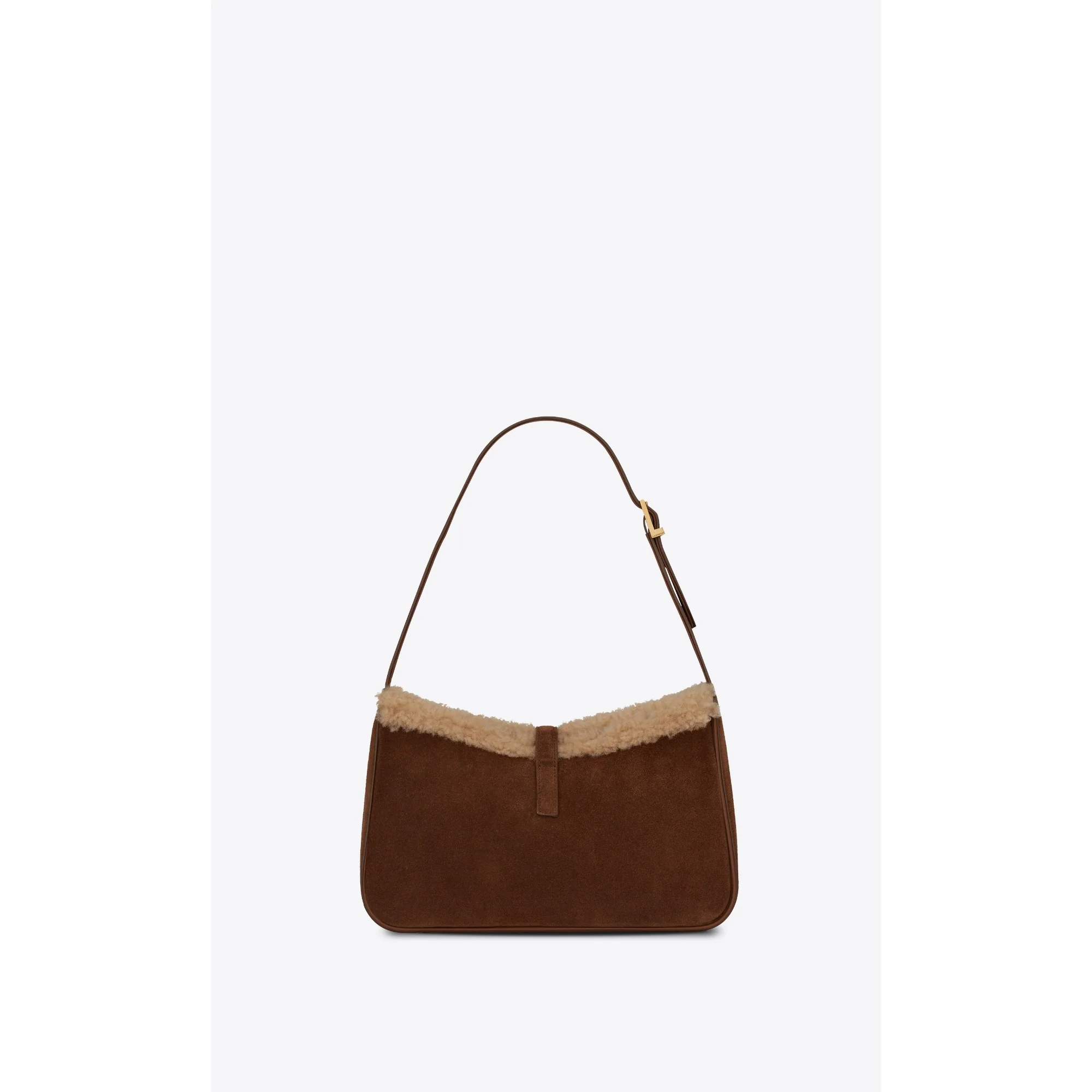 Le 5 A 7 Shoulder Bag - Dark Sigaro/Natural Beige - Image 2