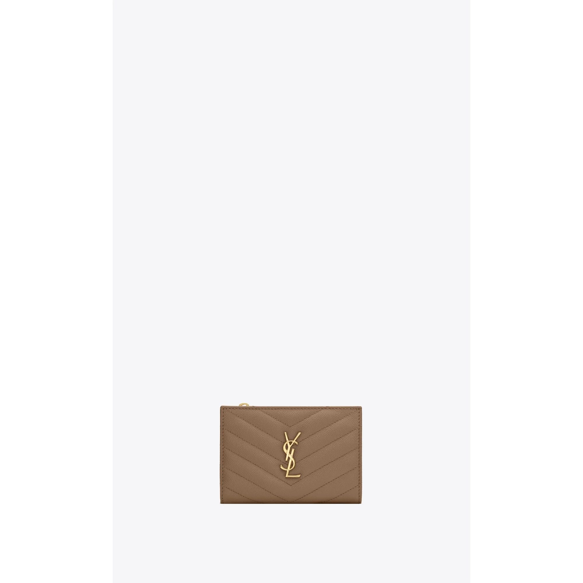 Bi-Fold Zipped Fragments - Taupe