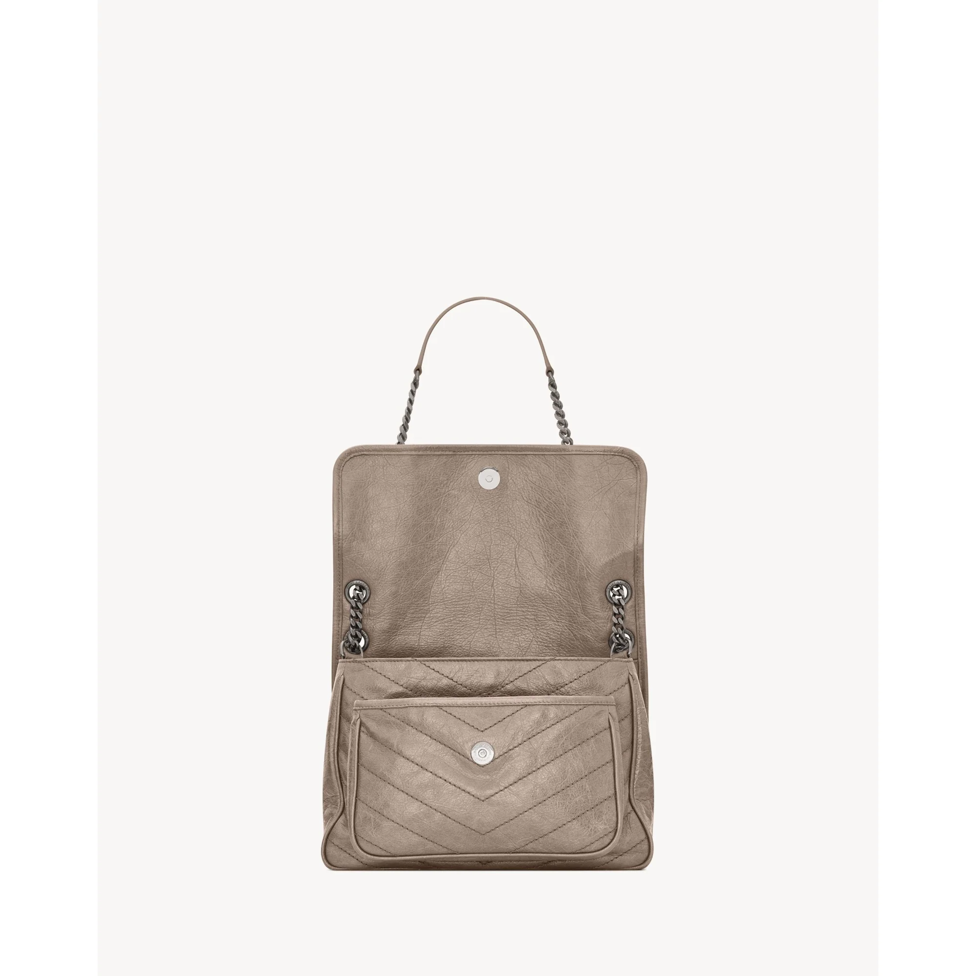 Medium Niki Chain Bag - Greyish Brown - Image 4