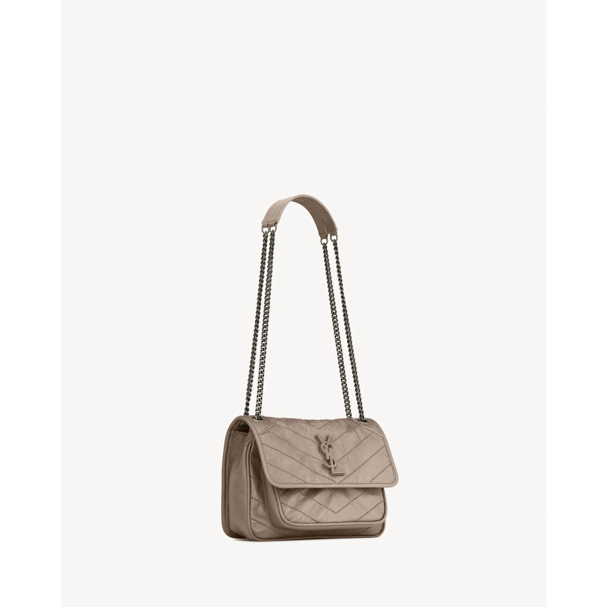 Baby Niki Chain Bag - Greyish Brown - Image 5