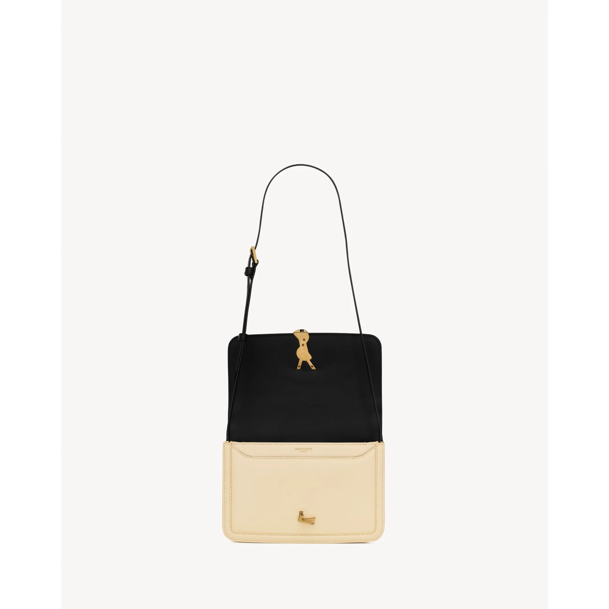 Medium Solferino Satchel - Nero/Burro - Image 5
