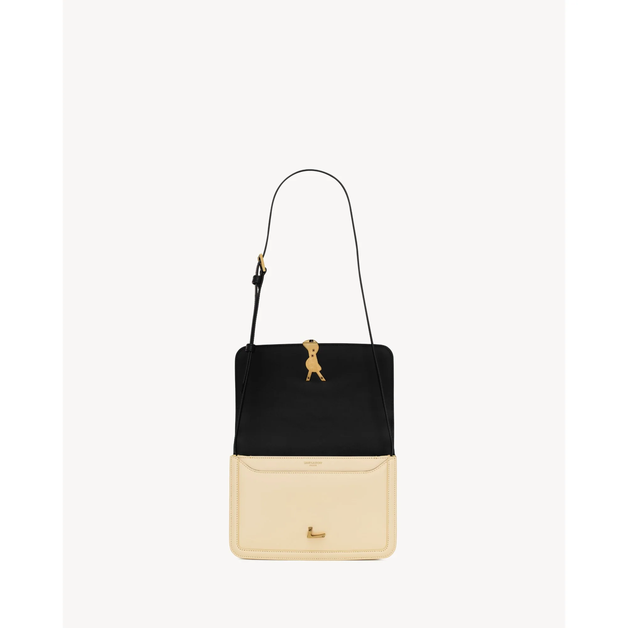 Medium Solferino Satchel - Nero/Burro - Image 4