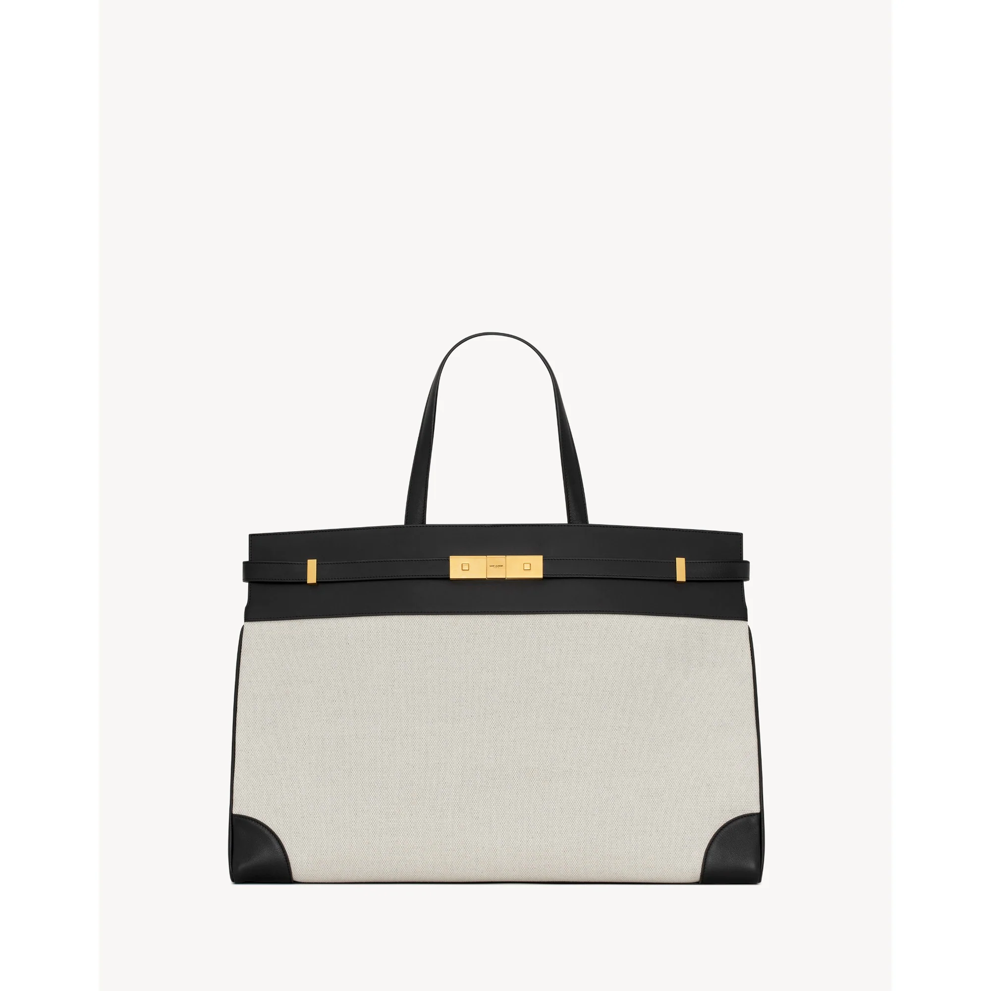 L Manhattan Suppl Shopping Bag - Greggio/Nero