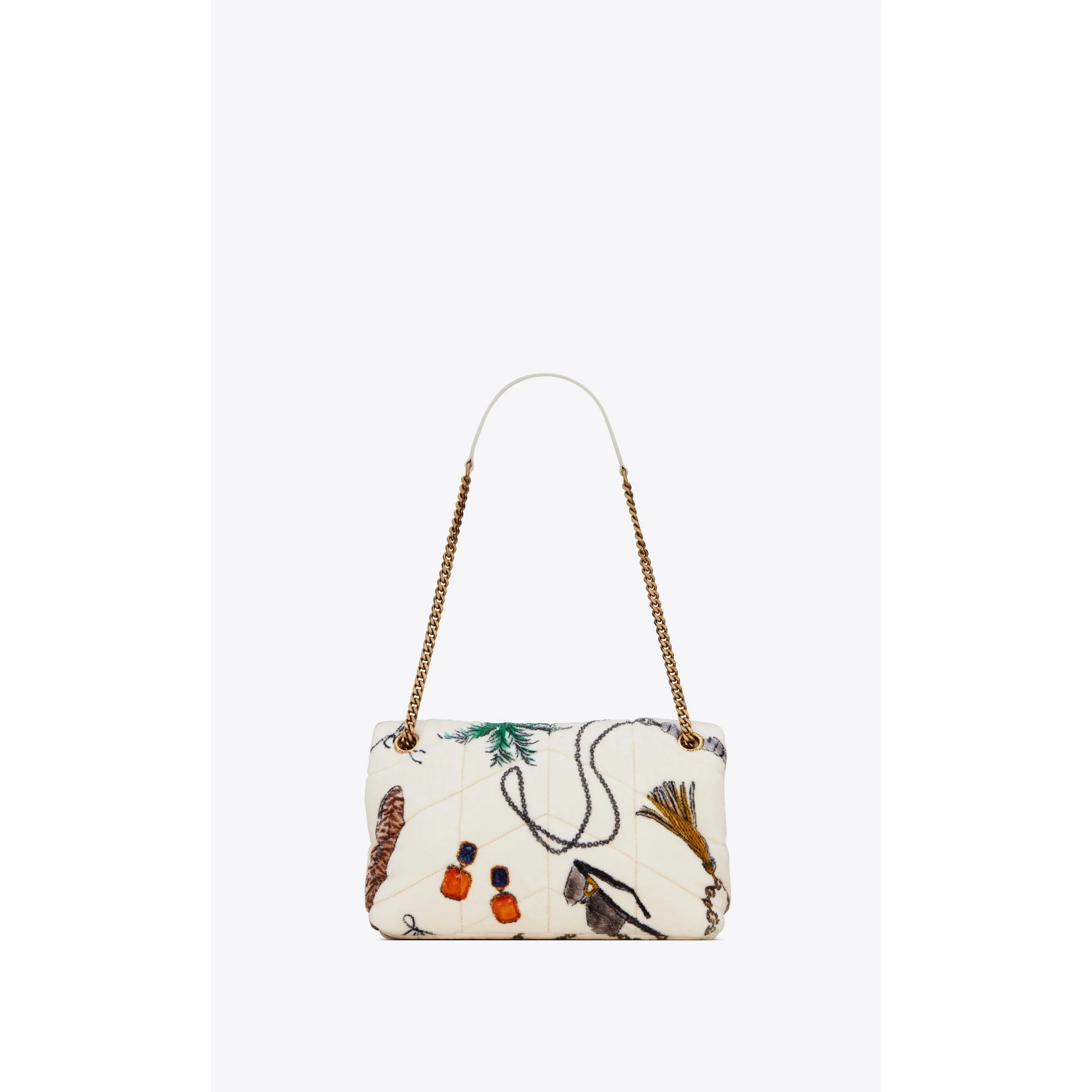 Small Puffer Chain Bag - Pou.W/Multi/Pou.Whi - Image 2