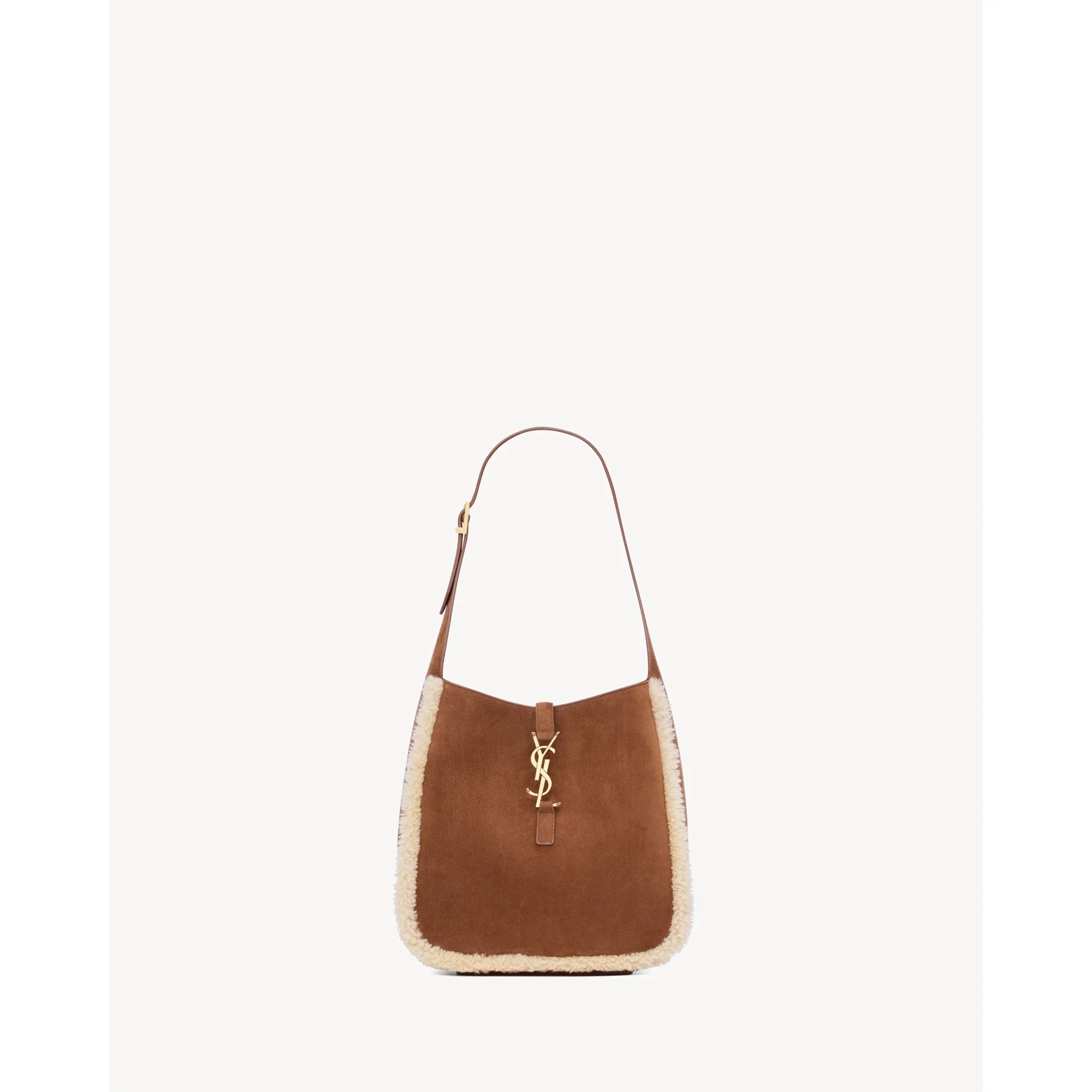 S Le 5 A 7 Supple Shoulder Bag - Dark Sigaro/Natural Beige
