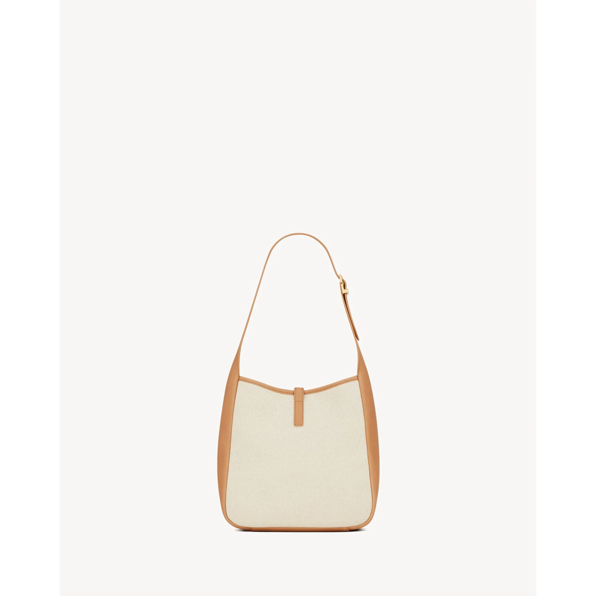 S Le 5 A 7 Supple Shoulder Bag - Greggio/Vintage Brown Gold - Image 3