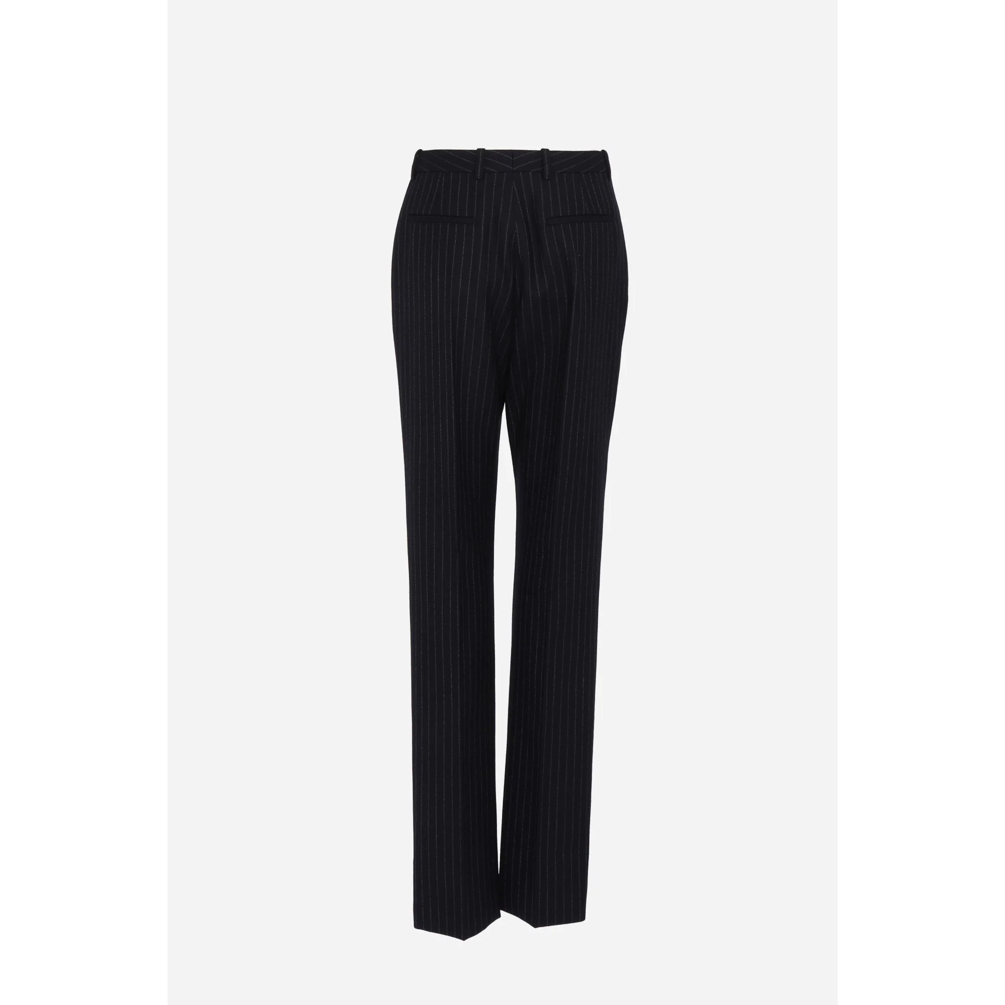 Pantalons Taille Haute Jambe F - Marine Blanc - Image 2