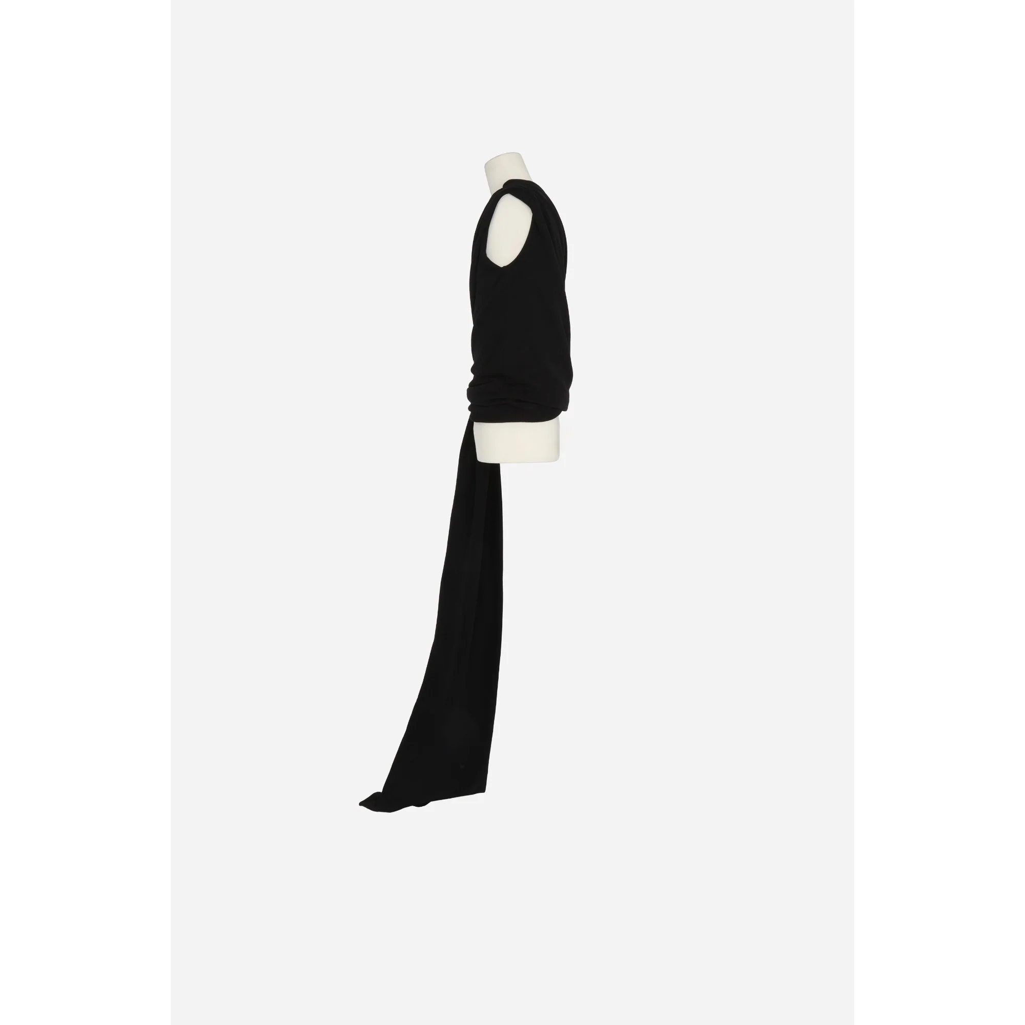 Top One Shoulder Twiste Avec P - Noir - Image 3