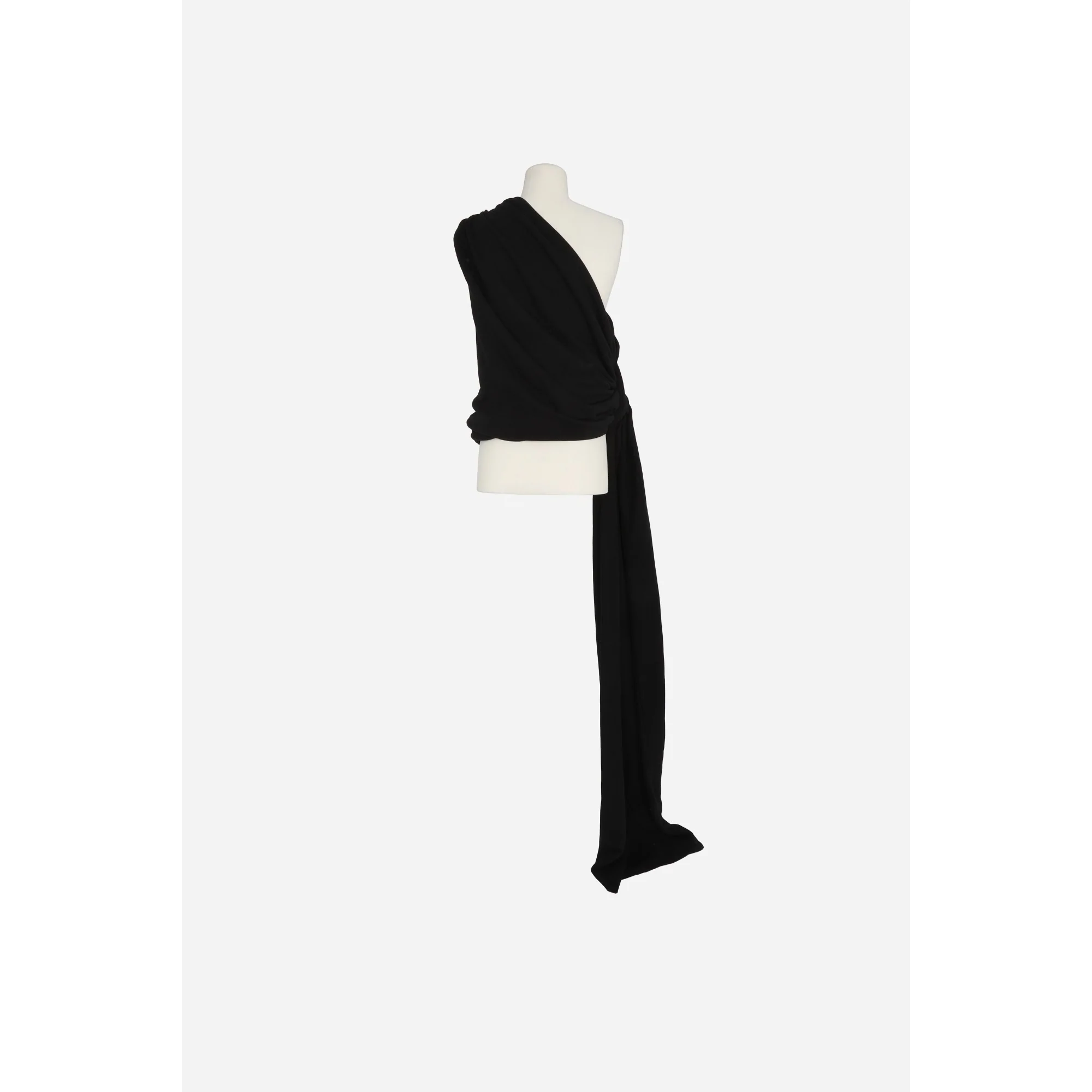 Top One Shoulder Twiste Avec P - Noir - Image 2