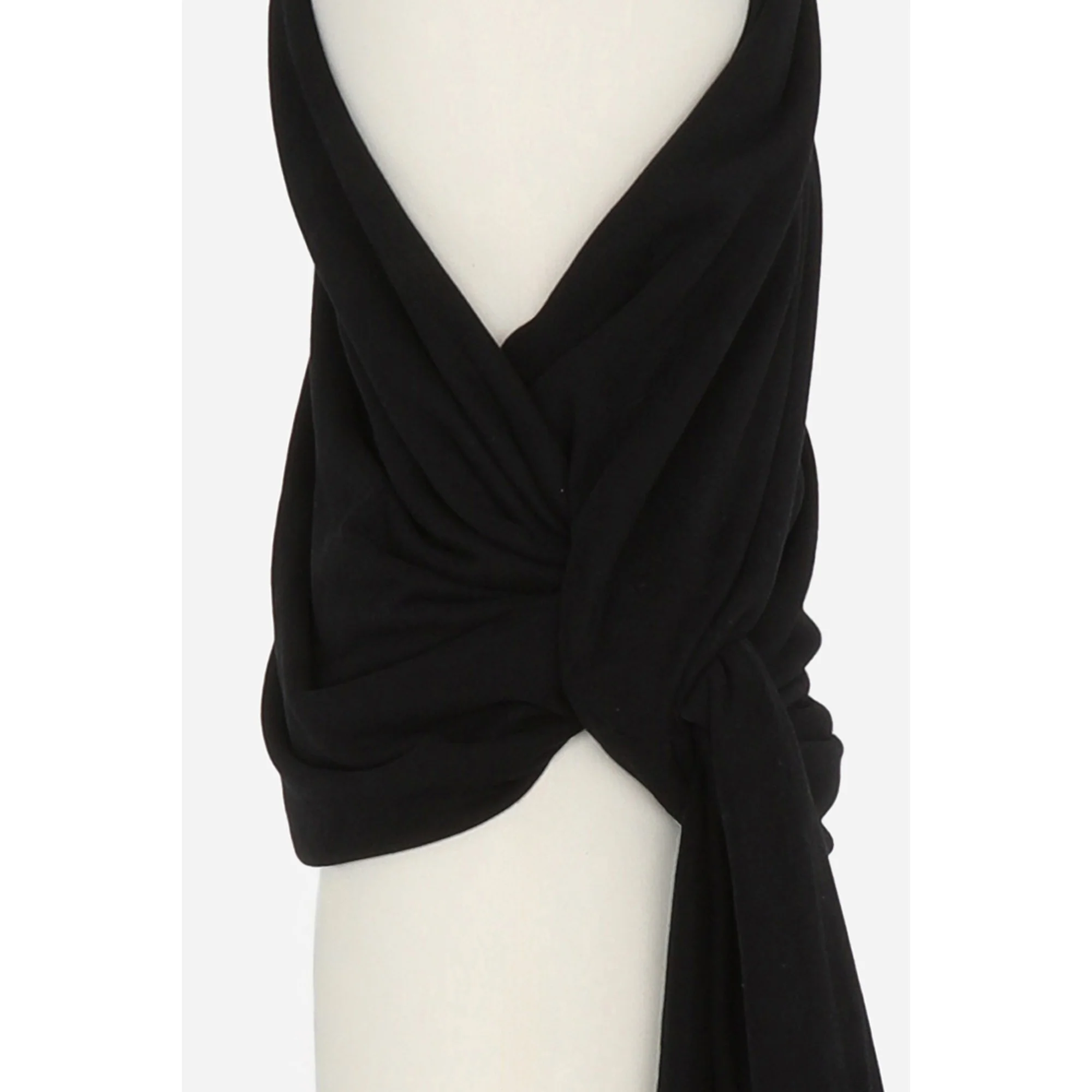 Top One Shoulder Twiste Avec P - Noir - Image 5
